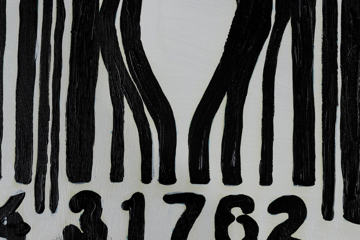 ACRYLBILD HANDGEMALT 75/100 cm - Schwarz, Holz/Textil (1.8/100cm) - KUNSTLOFT