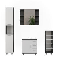 KOUPELNOVÝ NÁBYTEK Ilias Antracitová/bílá - bílá/antracitová, kompozitní dřevo (60.2/60.8/33cm) - Vicco