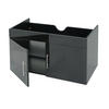 WASCHBECKENUNTERSCHRANK Schwarz - Schwarz, Holz (90/48/46cm) - MCW