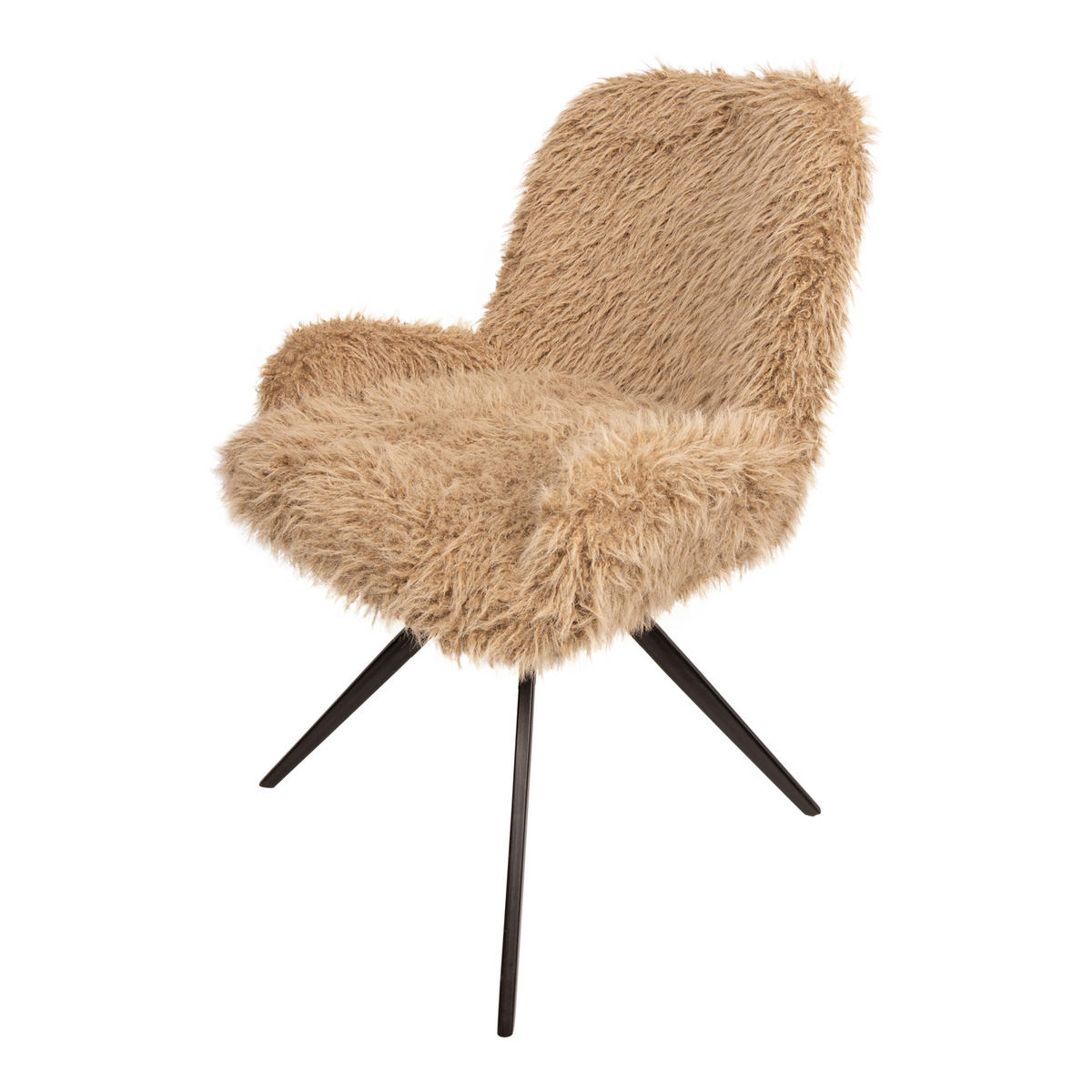 ESSZIMMERSTUHL Leander Braun 58/53.5/83.5cm - Braun, Textil (53.5/83.5/58cm) - PTMD Collection