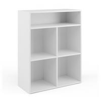 KINDERREGAL Luigi Weiß 72 x 90.2 cm 4 Fächer - Weiß, Holzwerkstoff (72/90.2/30.6cm) - Vicco