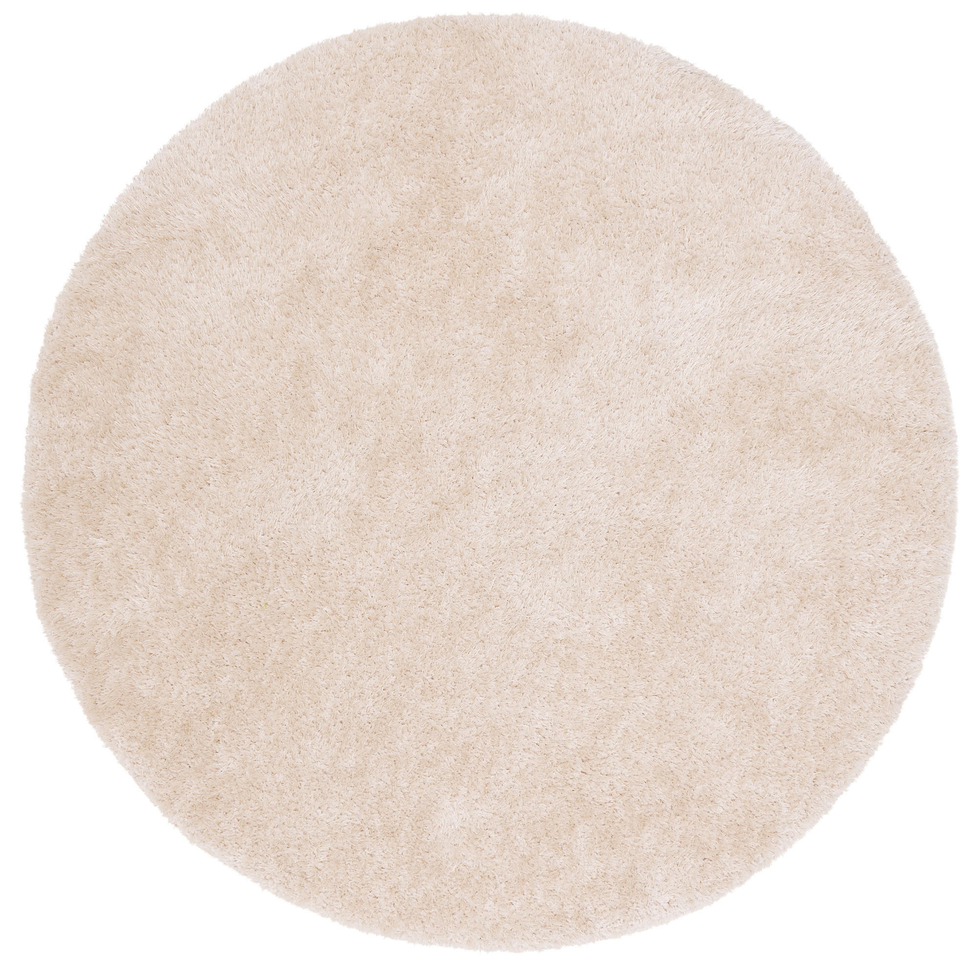 HOCHFLOR SHAGGY TEPPICH FEELING MIX RUND - Beige, Textil (100/100cm) - Snapstyle