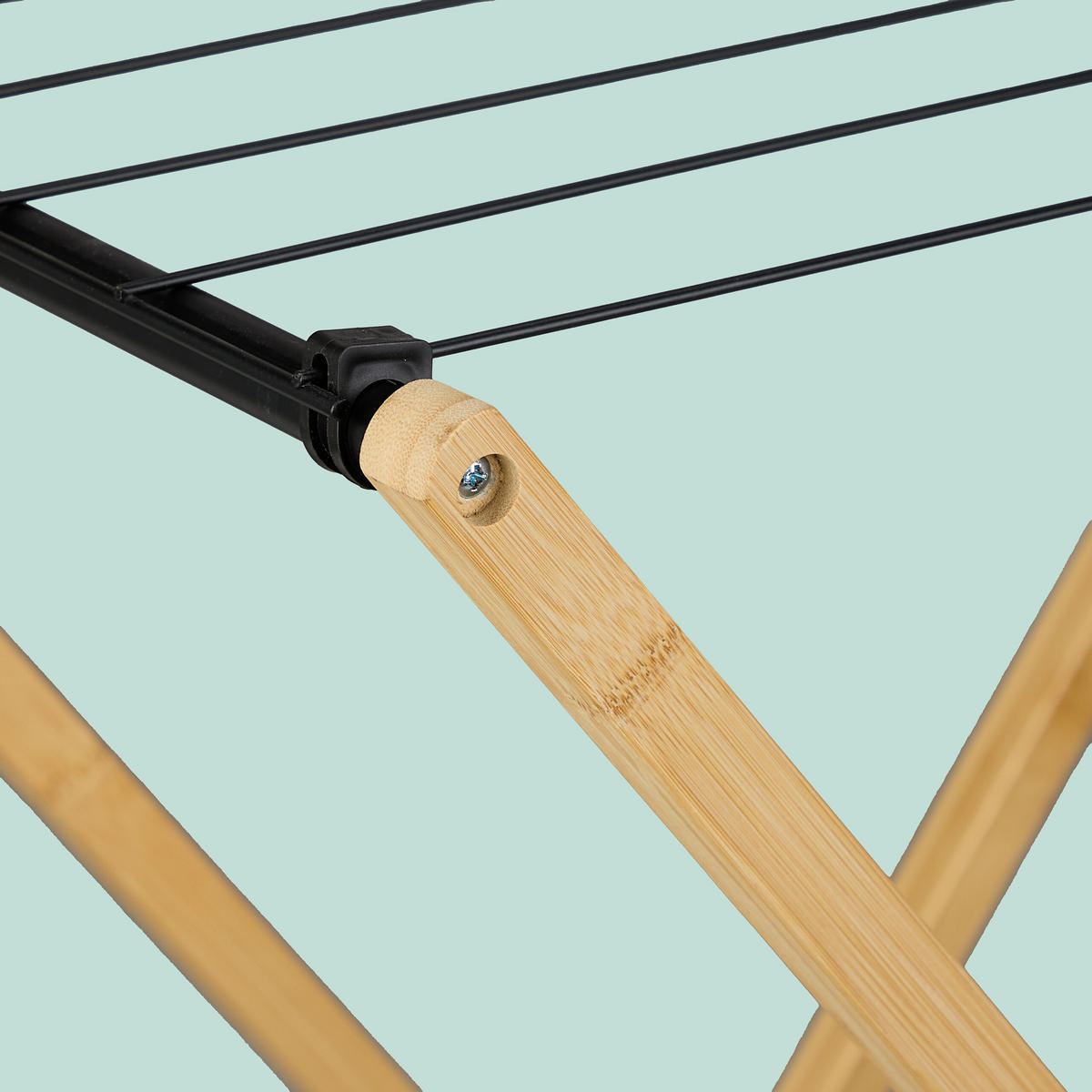 SUŠIAK na prádlo - viacfarebná, kov/drevo (79/77/49cm) - Relaxdays