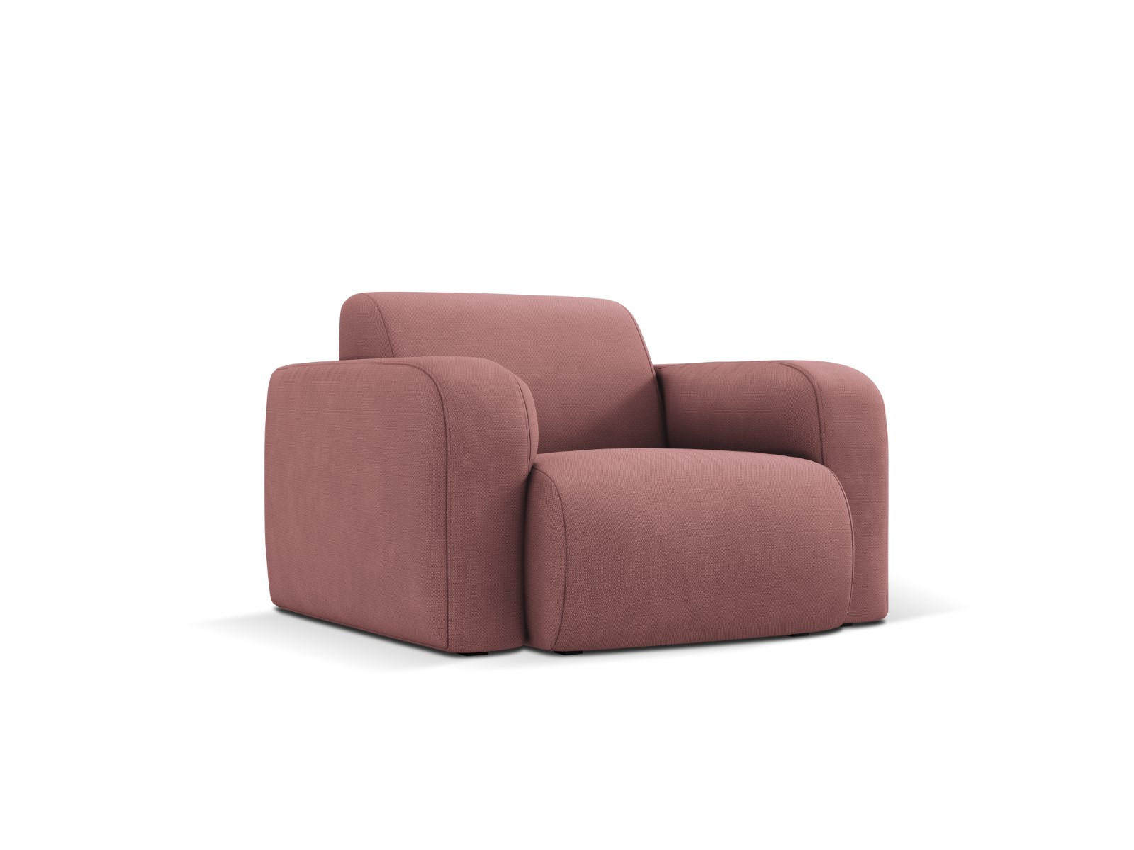 SESSEL Molino aus strukturiertem Stoff rosa - Pink, Textil (95/72/105cm) - Micadoni