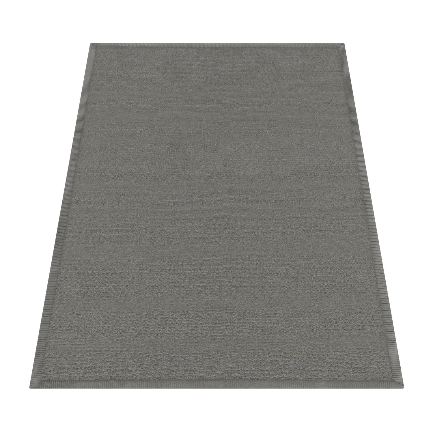 KURZFLORTEPPICH Waschbar, einfarbig, aus Polyester, Grau, 140 x 200 cm - Grau, Textil (140/200cm) - KADIMA DESIGN