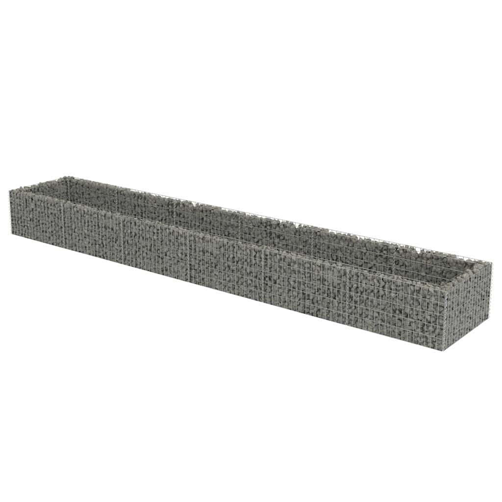 GABIONEN-HOCHBEET Verzinkter Stahl 540x90x50 cm - Silberfarben, Metall (540/50/90cm)