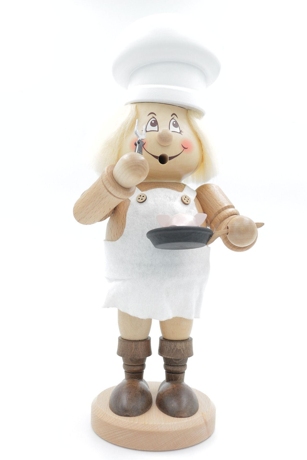 RAUCHFIGUR Wichtel Koch 32 cm - Multicolor, Holz (15/34/0.1cm)