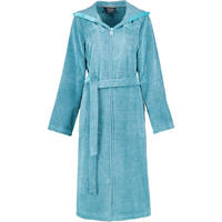 BADEMANTEL DAMEN KAPUZE TWO-TONE 6432 TÜRKIS - 47 - Blau, Textil (XLnull) - Cawoe