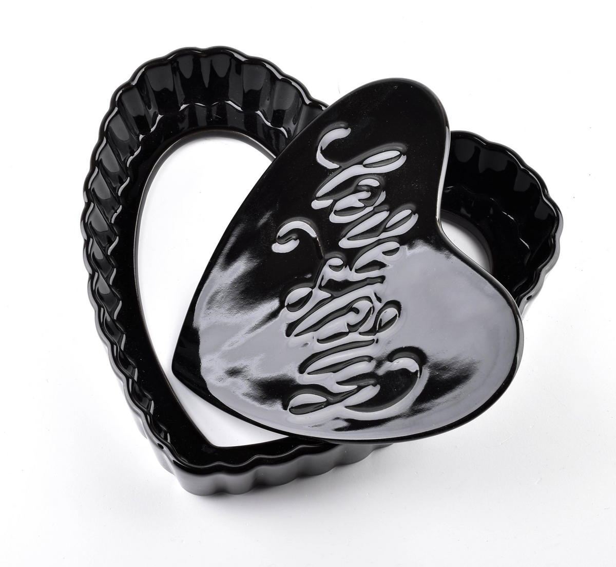 KUCHENFORMEN Modern Life Schwarz 20/19/4 cm Keramik - Schwarz, Keramik (19/4/20cm) - Mondex