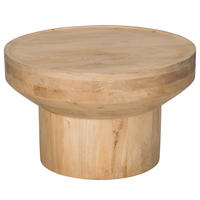 HOME24 Massiver Couchtisch SPUNK - Naturfarben, Holz (70/70/43cm) - home24