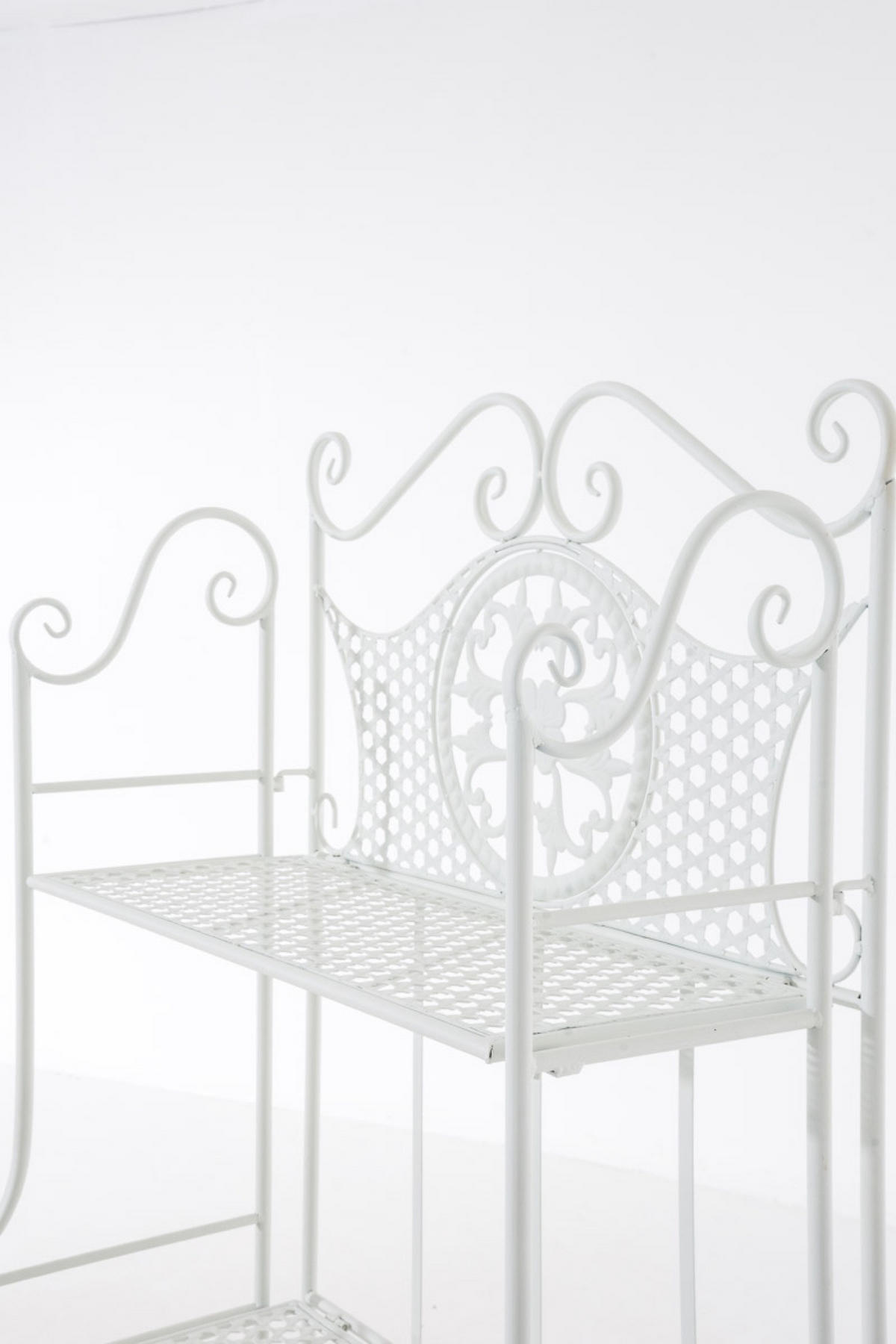 STANDREGAL Anic weiß - Weiß, Metall (61/153/33cm) - TPFGarden