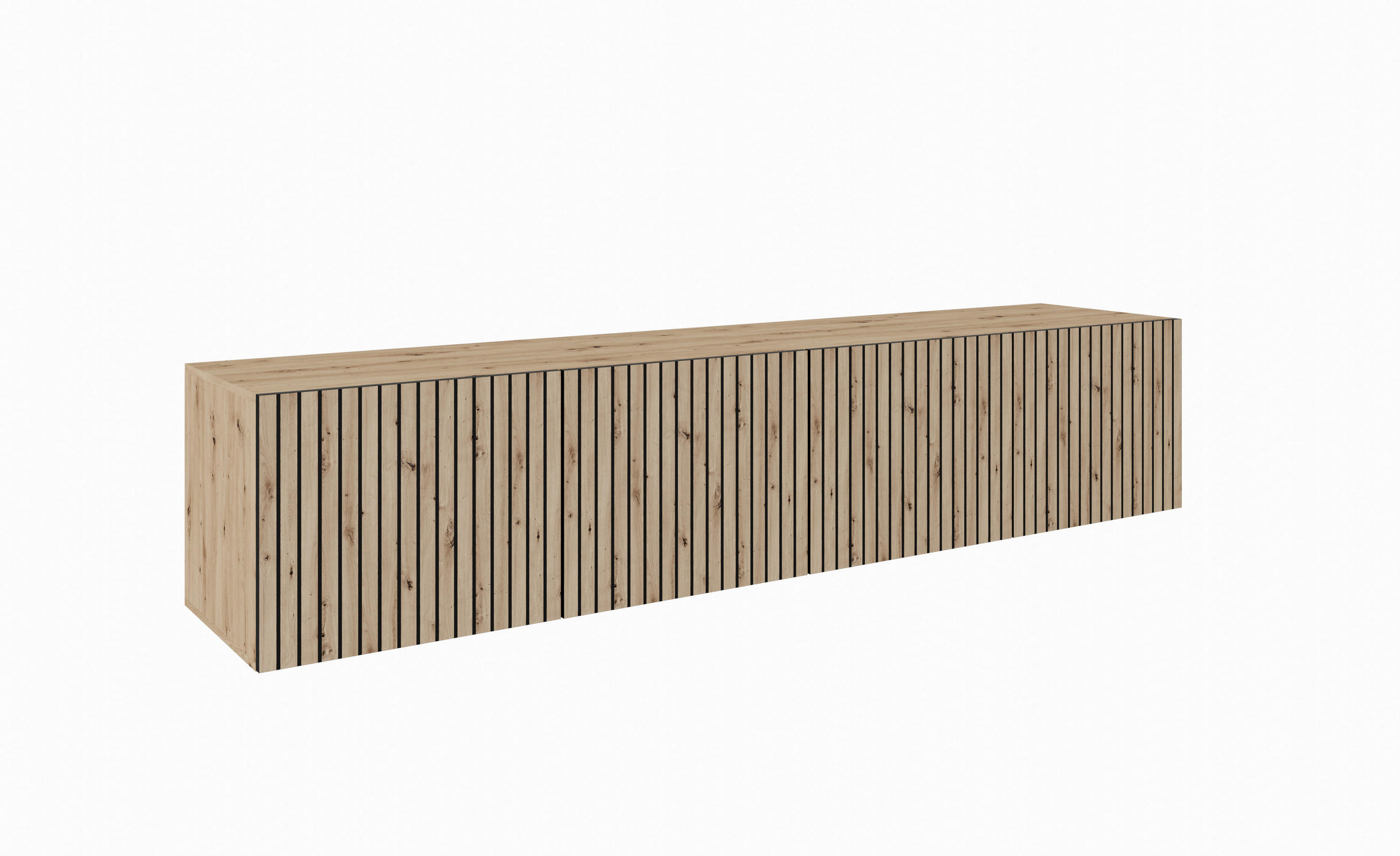 TV-SCHRANK CORA - Eiche Artisan, Holzwerkstoff (200/41/40cm) - Meblini