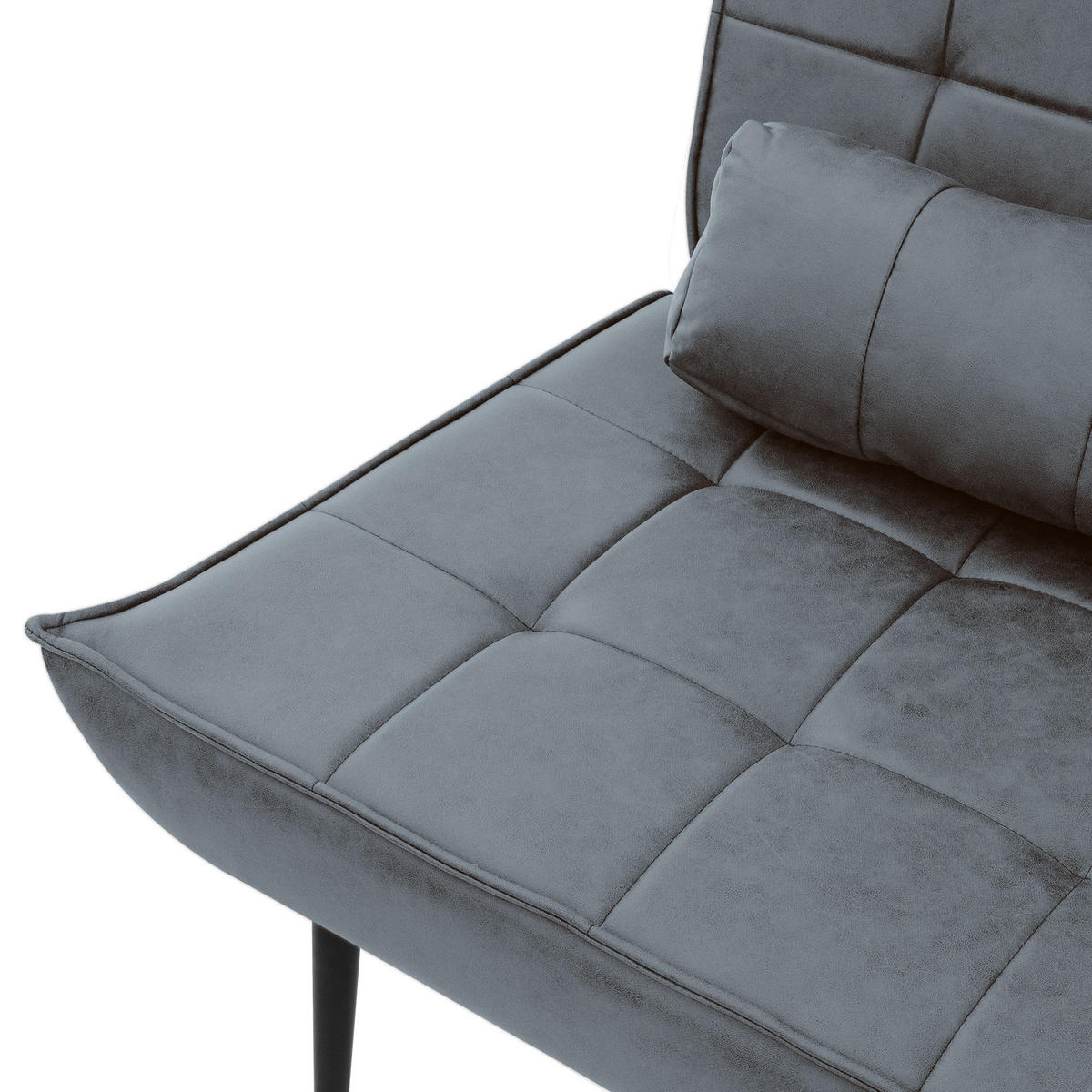 RELAXSESSEL Anthrazit - Anthrazit/Schwarz, Metall (97/100/79cm) - ML-DESIGN