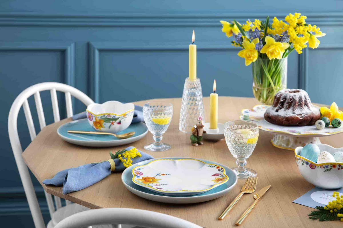 FRÜHSTÜCKS-SET Spring Awakening bunt - Multicolor, Keramik (25.5/15/35.5cm) - Villeroy & Boch