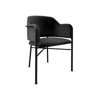 POLSTERSTUHL Delivio - Schwarz, Textil/Metall (56/79/55cm) - MIRJAN24
