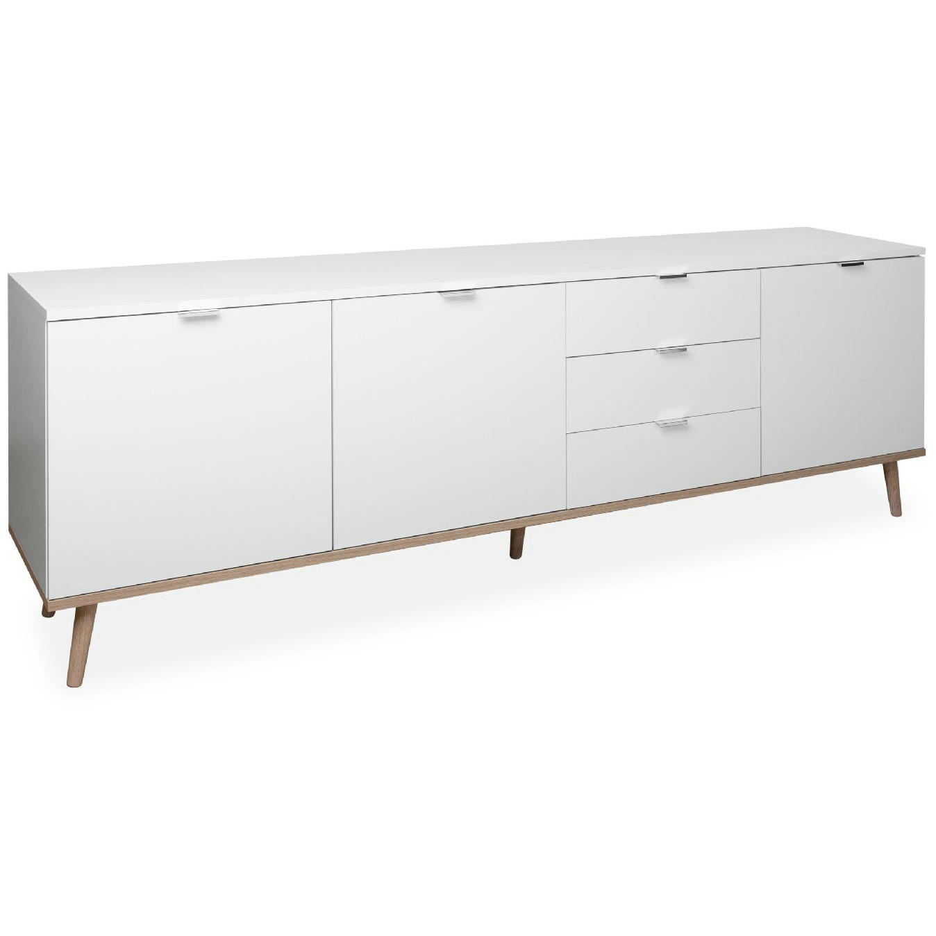 SIDEBOARD Göteborg 40/200/68 cm - Weiß, Holzwerkstoff (200/68/40cm) - Finori GmbH