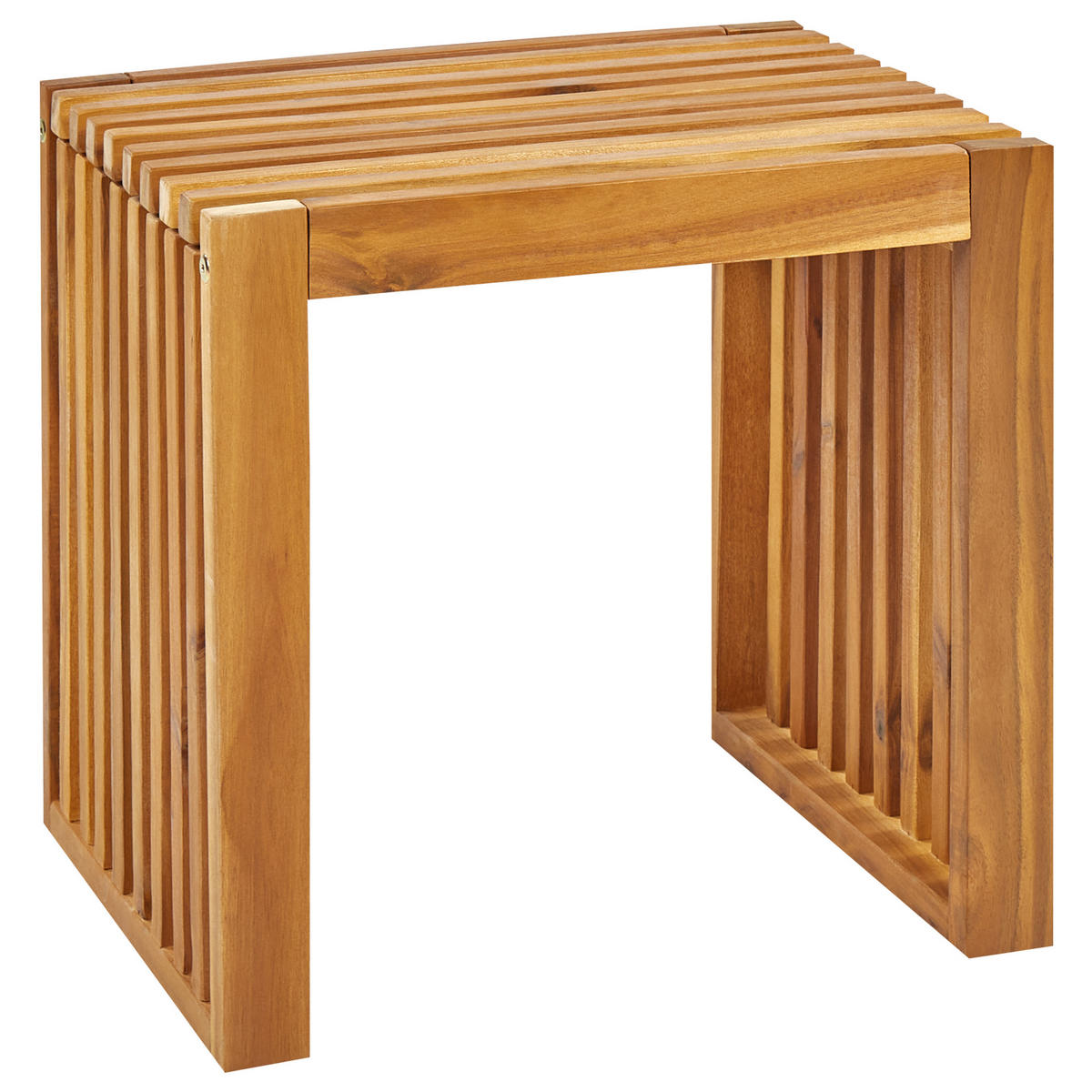 GARTENMÖBEL SET 4-Sitzer Akazienholz hellbraun 5-teilig Bellano - Hellbraun, Holz - Beliani
