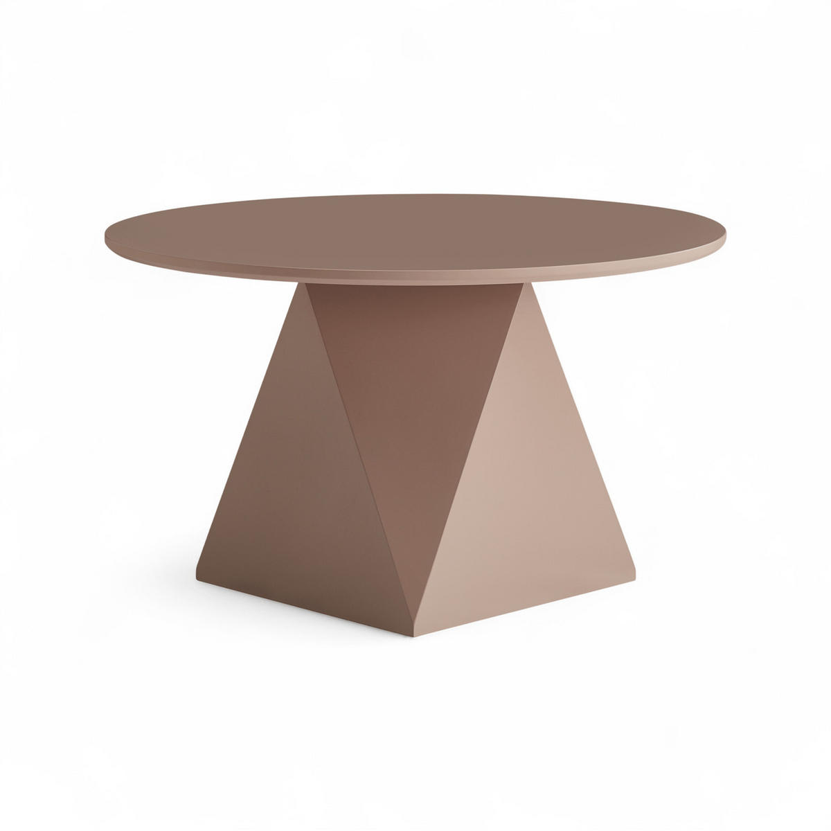 COUCHTISCH rund Mocha Mousse 80/80/45 cm - Hellbraun/Rotbraun, Holzwerkstoff (80/80/45cm) - Furnhouse