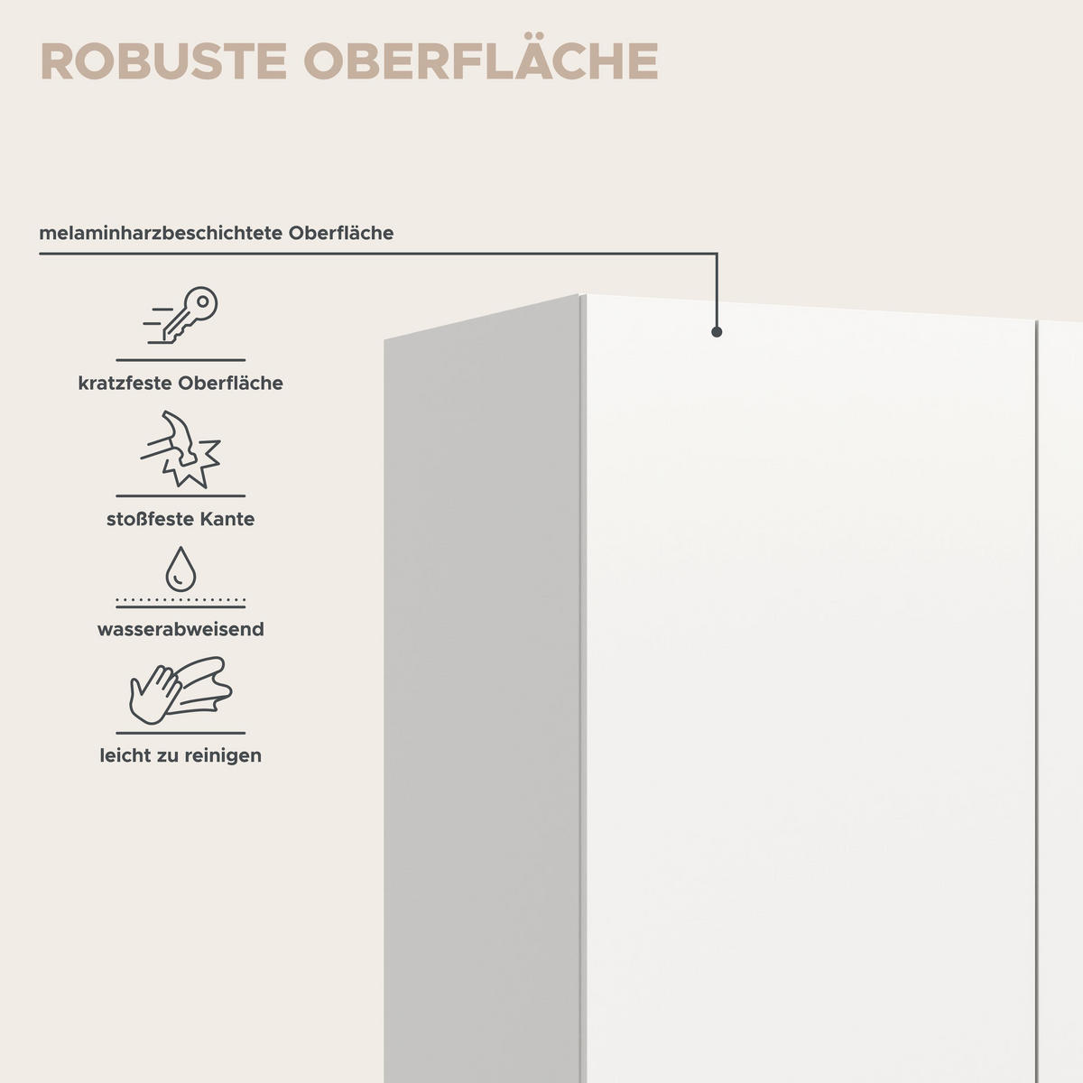 KLEIDERSCHRANK STANGA (B/H/T: ca. 200/201/55 cm) in weiß/weiß - Weiß, Holzwerkstoff (200/201/55cm)