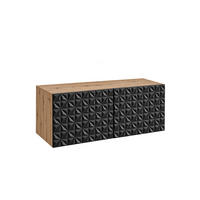 TV-SCHRANK Cali 100 cm, zweitürig, artisan, schwarz - Schwarz/Eiche Artisan, Kunststoff (100/40/41cm) - Margaret Hadas24
