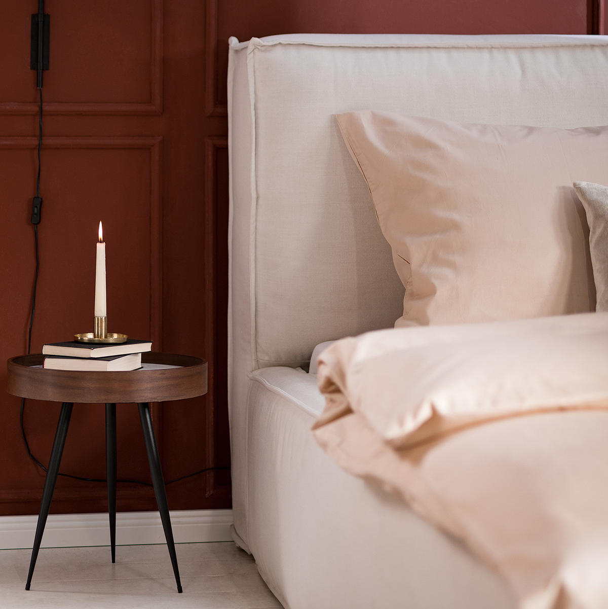 POLSTERBETT - Weiß, Textil (160/200cm) - home24