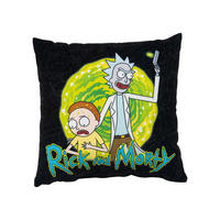 ZIERKISSEN Rick and Morty Schwarz 30 x 30 cm - Schwarz, Textil (30/30cm) - United Labels