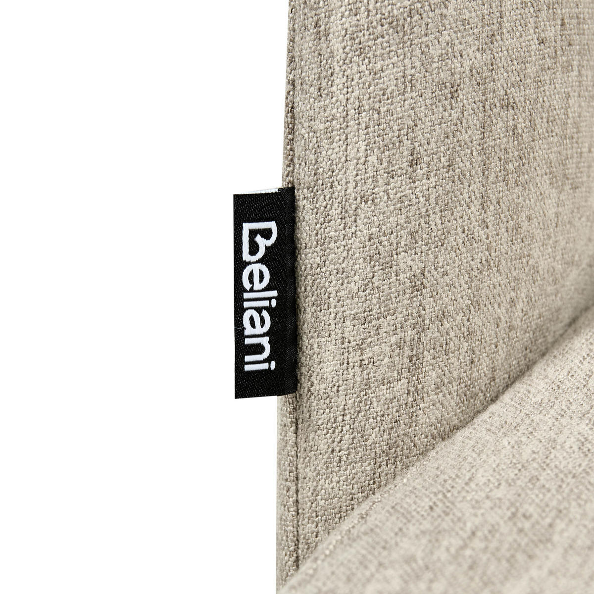 ESSZIMMERSTUHL 2er-Set Beige Penny - Sandfarben/Schwarz, Textil (46/76/50cm) - Beliani