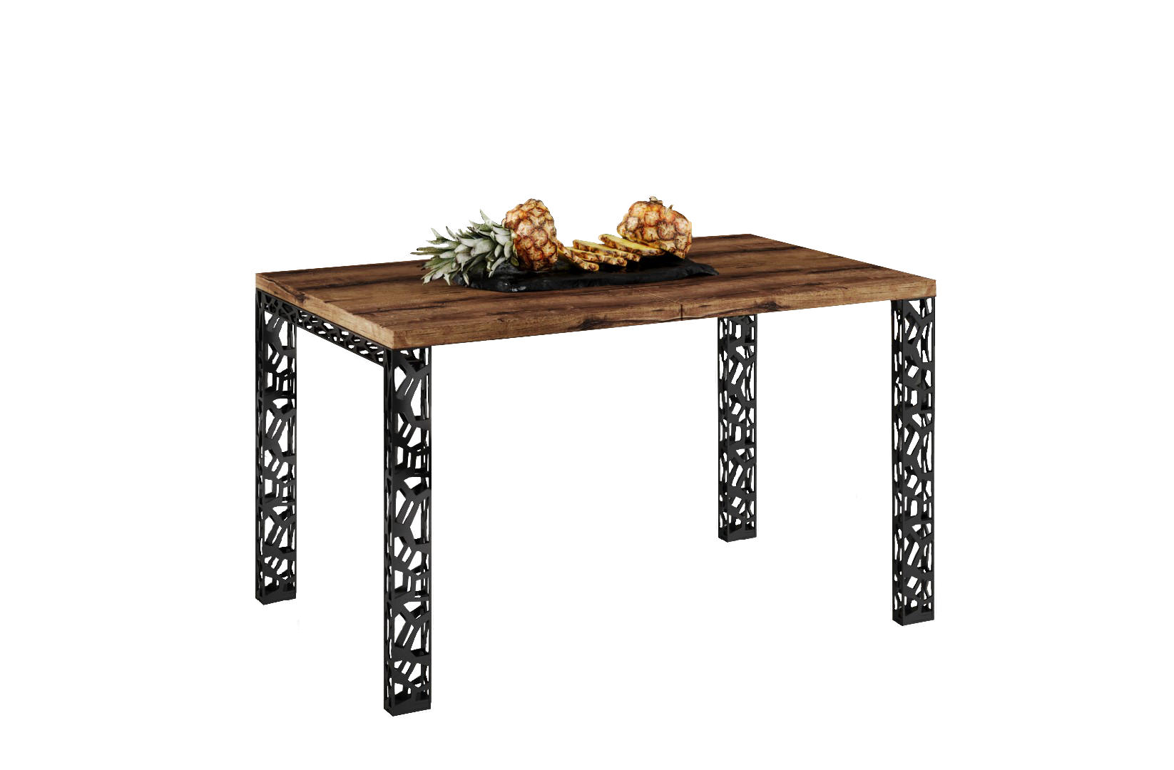 Endo-Moebel Esstisch Mooreiche 80x76x130 cm