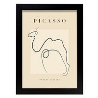 POSTER Picasso Sammlungs14. A4 Schwarzer Rahmen - Schwarz, Papier (29.7/5/21cm) - Nacnic