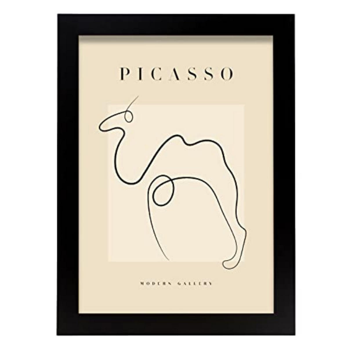 POSTER Picasso Sammlungs14. A4 Schwarzer Rahmen - Schwarz, Papier (29.7/5/21cm) - Nacnic