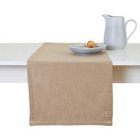 TISCHLÄUFER Clifden - Beige, Textil (180/40/1cm) - home&you