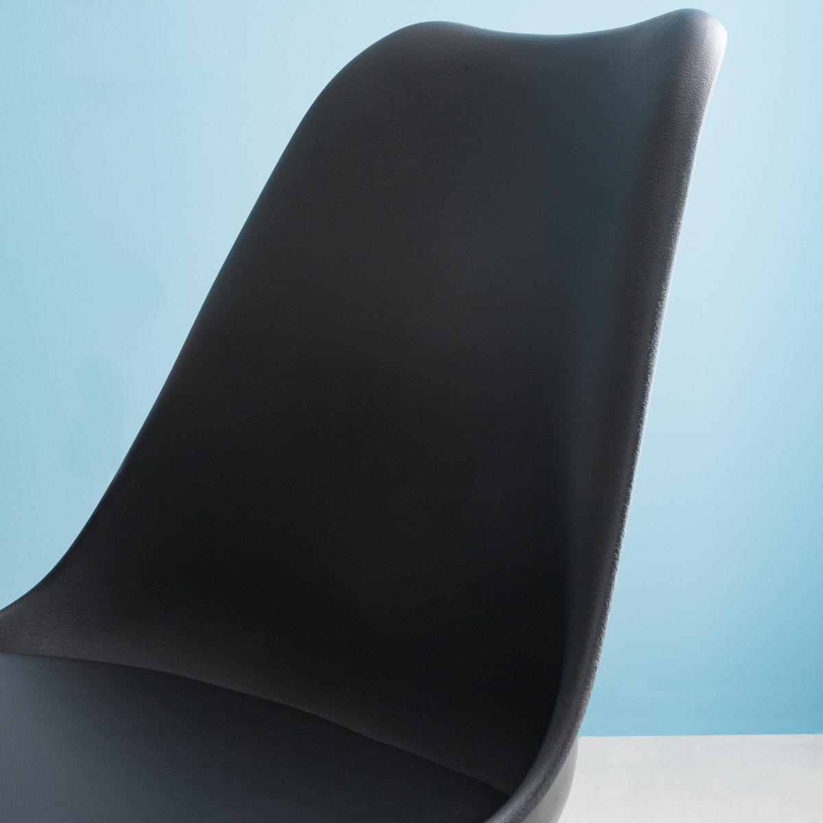 ESSZIMMERSTUHL - Schwarz, Holz/Kunststoff (49/85/55cm) - home24