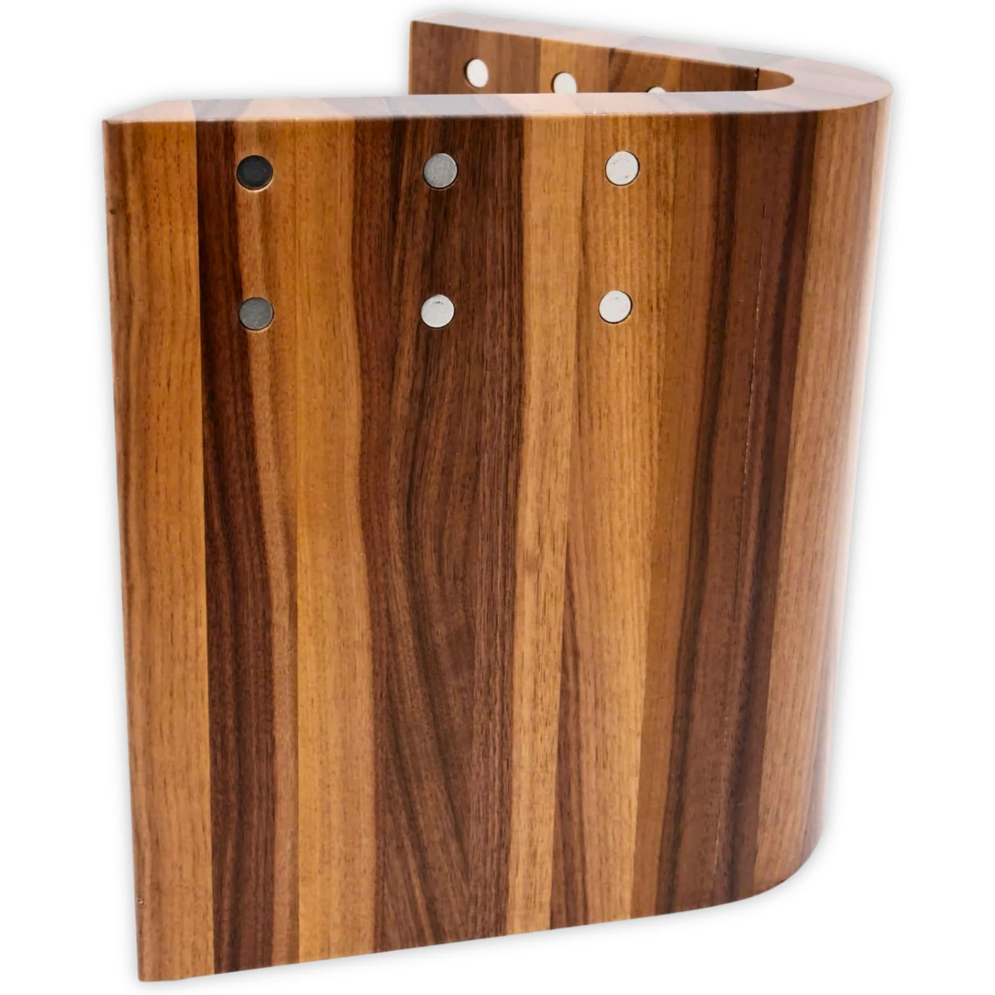 MESSERBLOCK MAGNETISCH NUSSBAUM - Nussbaumfarben, Holz (22/26/21cm) - Zayiko