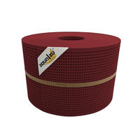 SICHTSCHUTZSTREIFEN PP Premium Gelocht 30 Prozent Streifen Bordeauxrot 50m - Bordeaux, Kunststoff (5000/19cm) - ZAUN|ZU