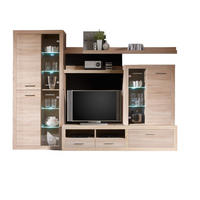 WOHNWAND Can Can 284/195/45 in Eiche Sonoma - Braun, Holz (284/195/45cm) - moebel dich auf