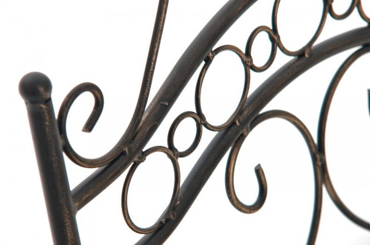 GARTENKLAPPSTUHL Metall Bronze - Bronzefarben, Metall (40/92/50cm) - CLP