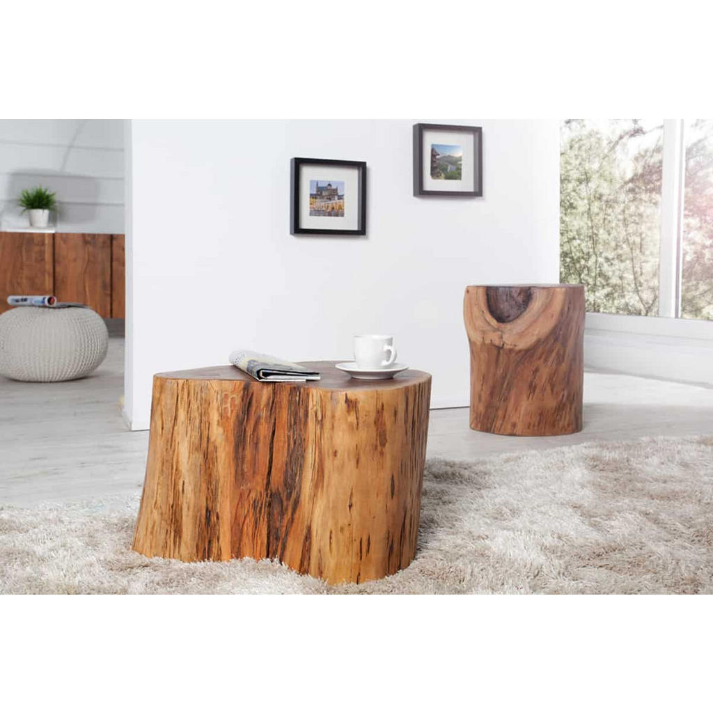 Thumbnail - riess-ambiente Couchtisch, Braun, Braun, Holz, Holz, Rund, 50x30x45 cm, Wohnzimmer, Wohnzimmertische, Couchtische