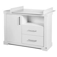 WICKELKOMMODE Maxi - Weiß, Holzwerkstoff/Metall (120/98/75cm) - Roba