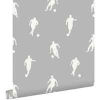 TAPETE Fußballspieler 53 cm x 10.05 m - Grau, Papier (53/0.1cm) - ESTAhome