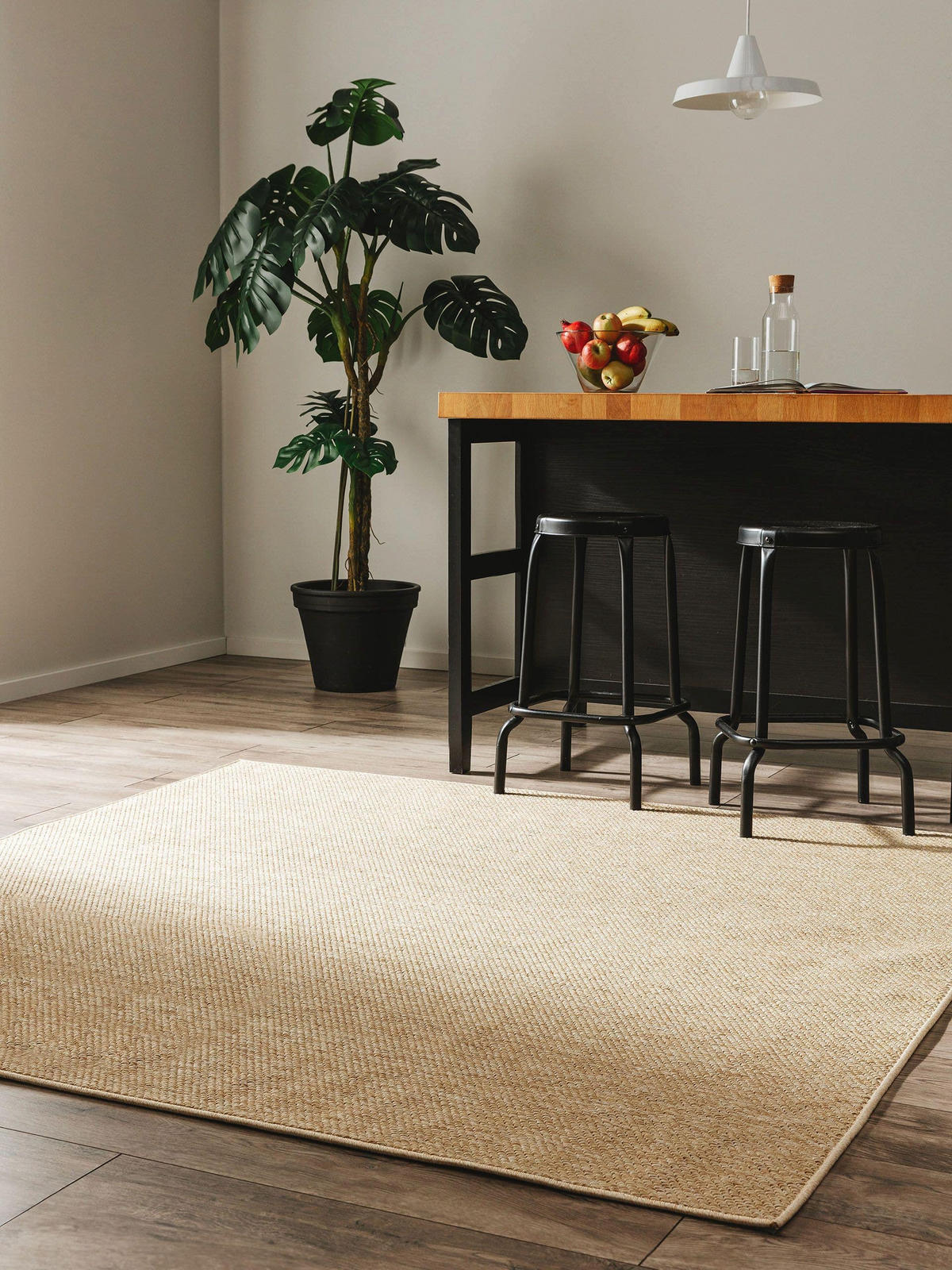 OUTDOORTEPPICH Iowa Beige 195x195 cm - Beige, Kunststoff (195/195cm) - benuta