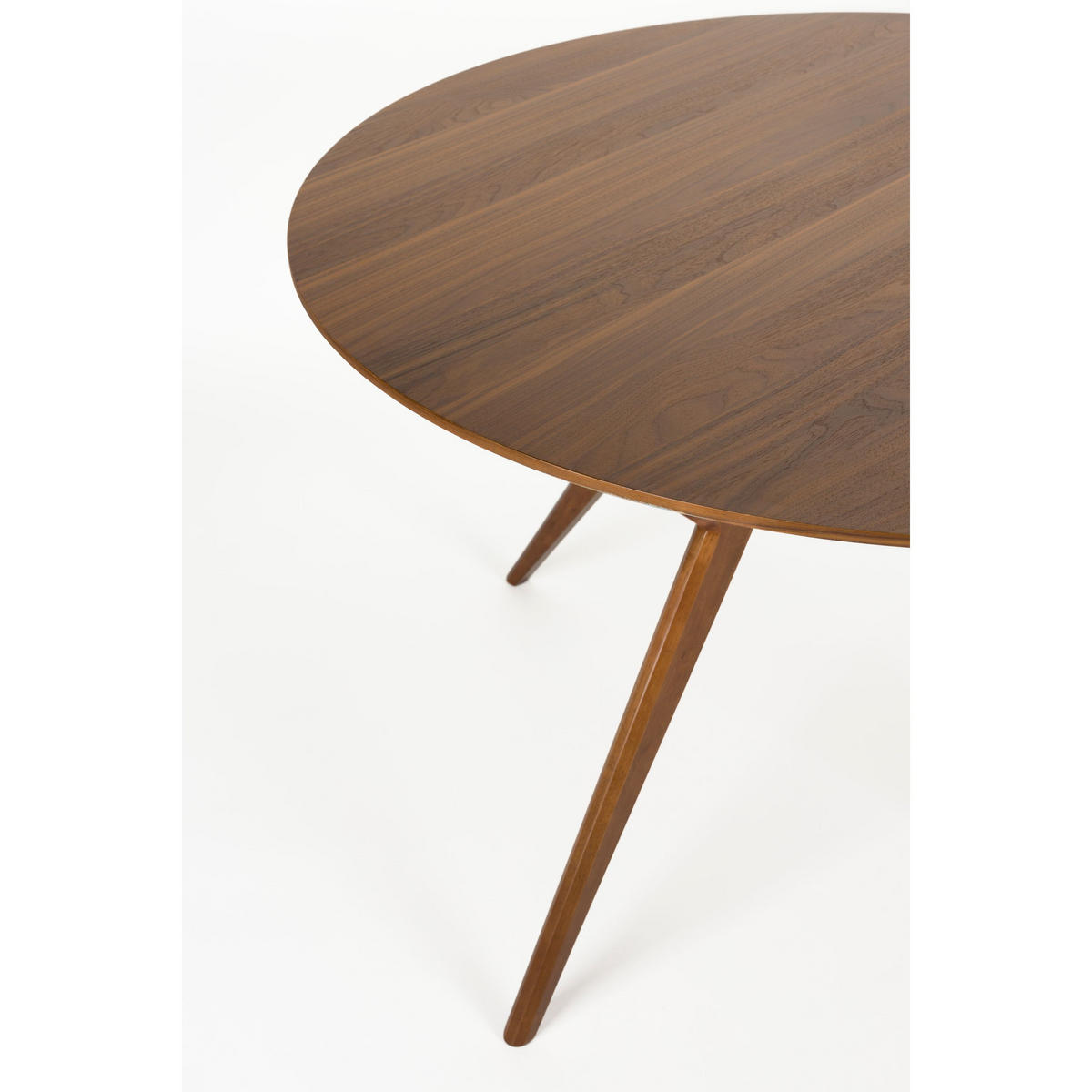 ESSTISCH IJver Rund 120 cm Walnuss - Braun, Holzwerkstoff (120/120/75cm) - Zuiver