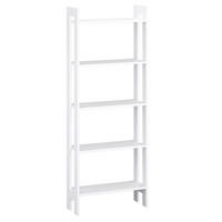 BÜCHERREGAL R651 weiß 62 / 24 / 165,5cm - Weiß, Holz/Holzwerkstoff (62/166/24cm) - Feldmann-Wohnen
