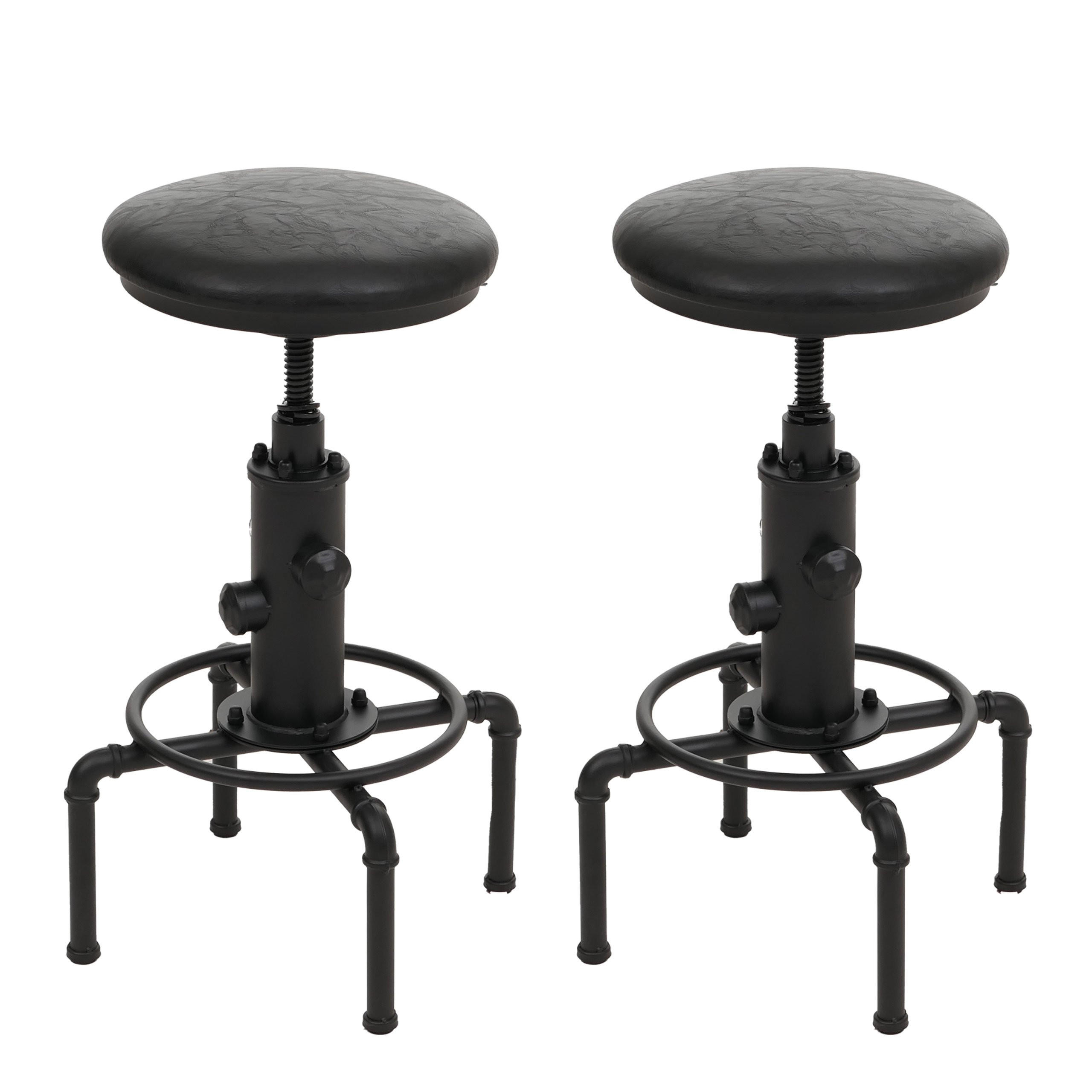 BAROVÉ ŽIDLE Černé, sada 2 ks - černá, textil (45/85/45cm) - MCW