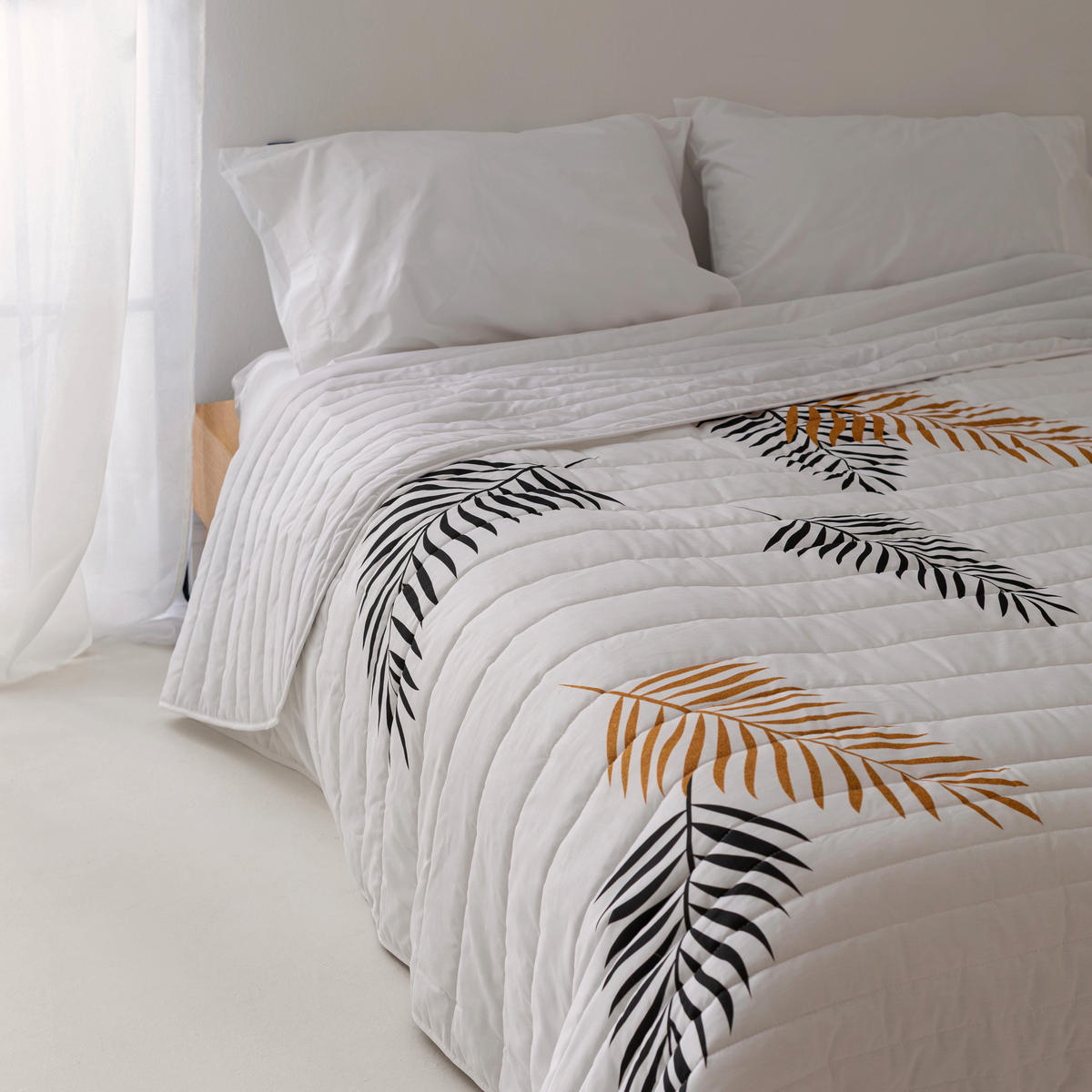 TAGESDECKE Foliage 240x260 cm (Bett 135/140/150) - Multicolor, Textil (240/260cm) - Happy Friday