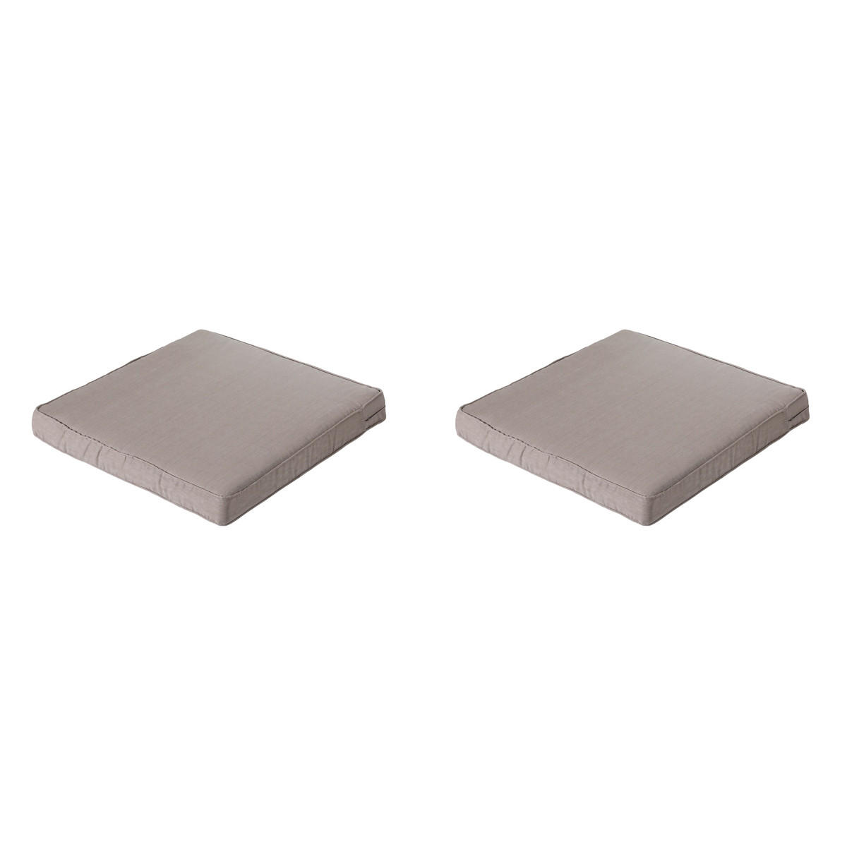 SITZKISSEN Basic 60/60 cm 2er-Set - Taupe, Textil (60/8/60cm) - Madison