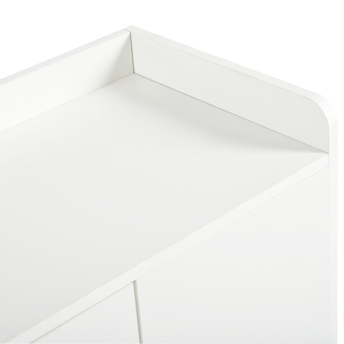 SCHUHSCHRANK 120/35/99 cm in Weiß mit 4 Türen und 1 Schublade - Weiß, Holzwerkstoff (120/99/35cm) - Flora Grace