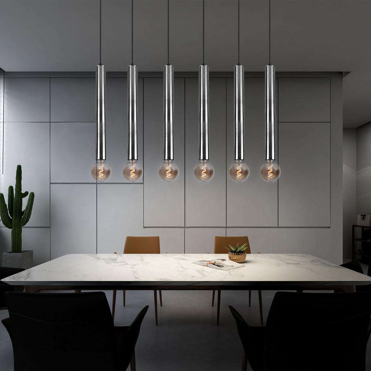 HÄNGELEUCHTE nickel matt Silber - Silberfarben, Metall (110/9/150cm)