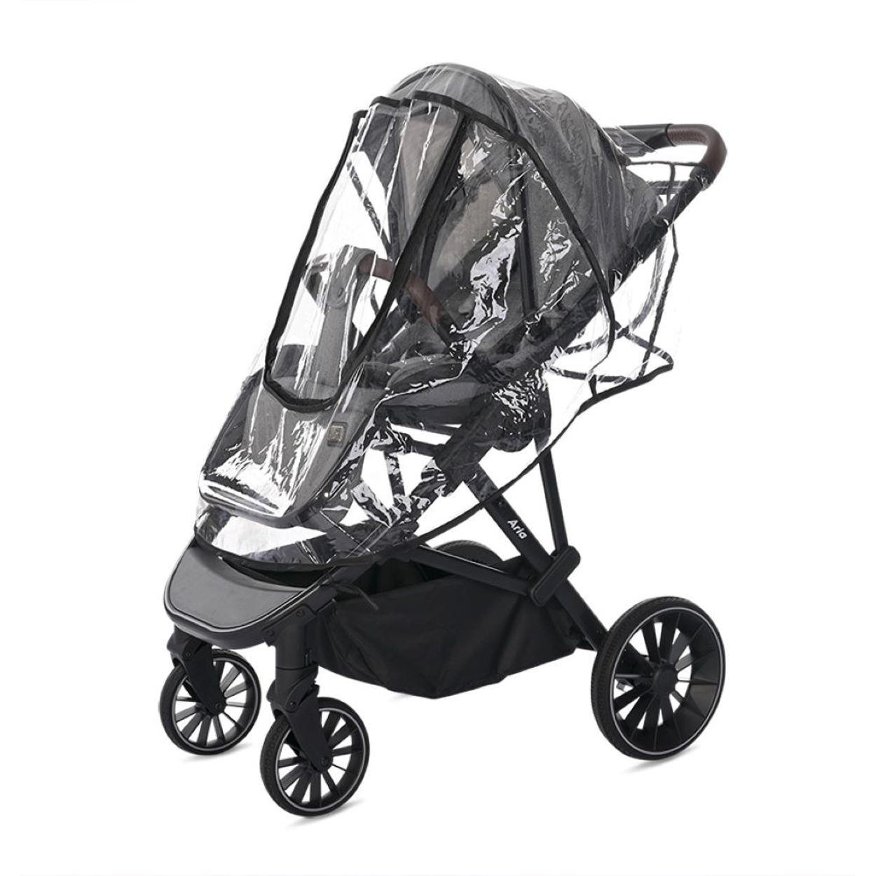 KINDERWAGEN-REGENSCHUTZ Regenschutz 1042005 transparent Regenhaube, universell passend, Kinderwagen, Buggy, Windschutz - Weiß, Kunststoff (57/47/72cm) - Lorelli