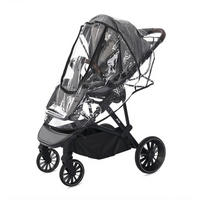 KINDERWAGEN-REGENSCHUTZ Regenschutz 1042005 transparent Regenhaube, universell passend, Kinderwagen, Buggy, Windschutz - Weiß, Kunststoff (57/47/72cm) - Lorelli