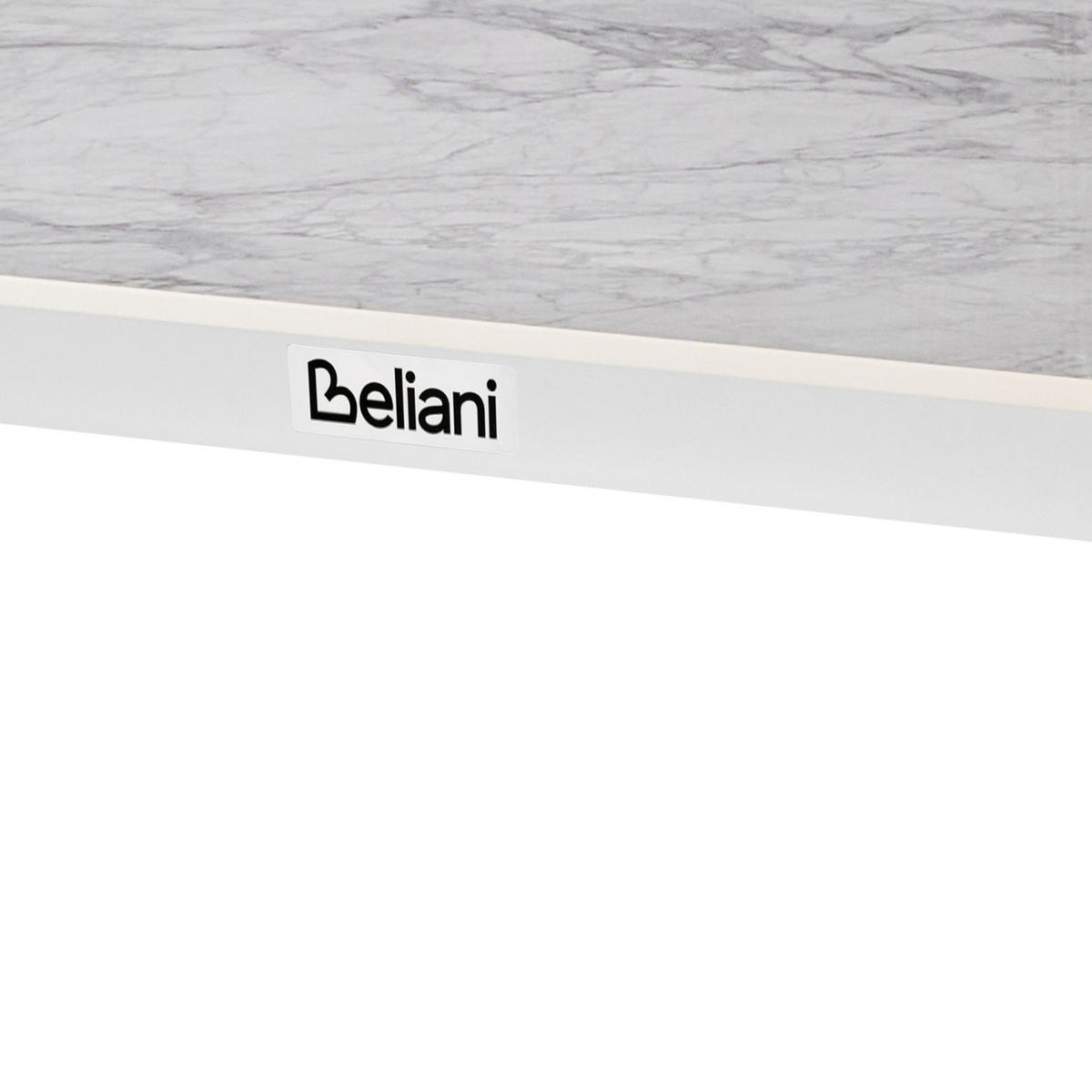 GARTENTISCH 180/90 cm Stein Weißer Marmor Feletto - Weiß, Stein (180/90/76cm) - Beliani